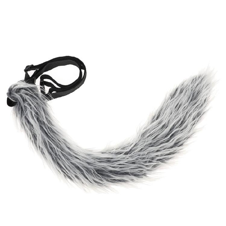 

Lovely Plush Tail Animal Tail Foxes Ears Headband Wolf Tail Adjustable Belt for Halloween Christmas Carnivals Party 1