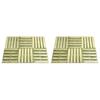 VidaXL Terrace Tiles 12 Pcs 50x50 Cm Wood Green