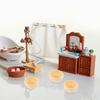 STOBOK Set of 5 Wooden Mini Bowls, 2.2" x 1.2", Unpainted, Smooth Surface for Handmade Crafts, Perfect for Kids' Painting and DIY