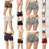 Stylish Women Summer High Waist Casual Shorts Featuring Pleated Design And Soft Material With Pockets
