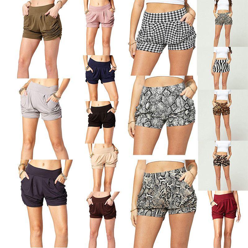 Stylish Women Summer High Waist Casual Shorts Featuring Pleated Design And Soft Material With Pockets