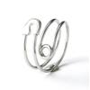Boho Elegant Style, Christmas Holiday Gift  Jewelry Adjustable Safety Pin Wrap Bypass Statement Ring,