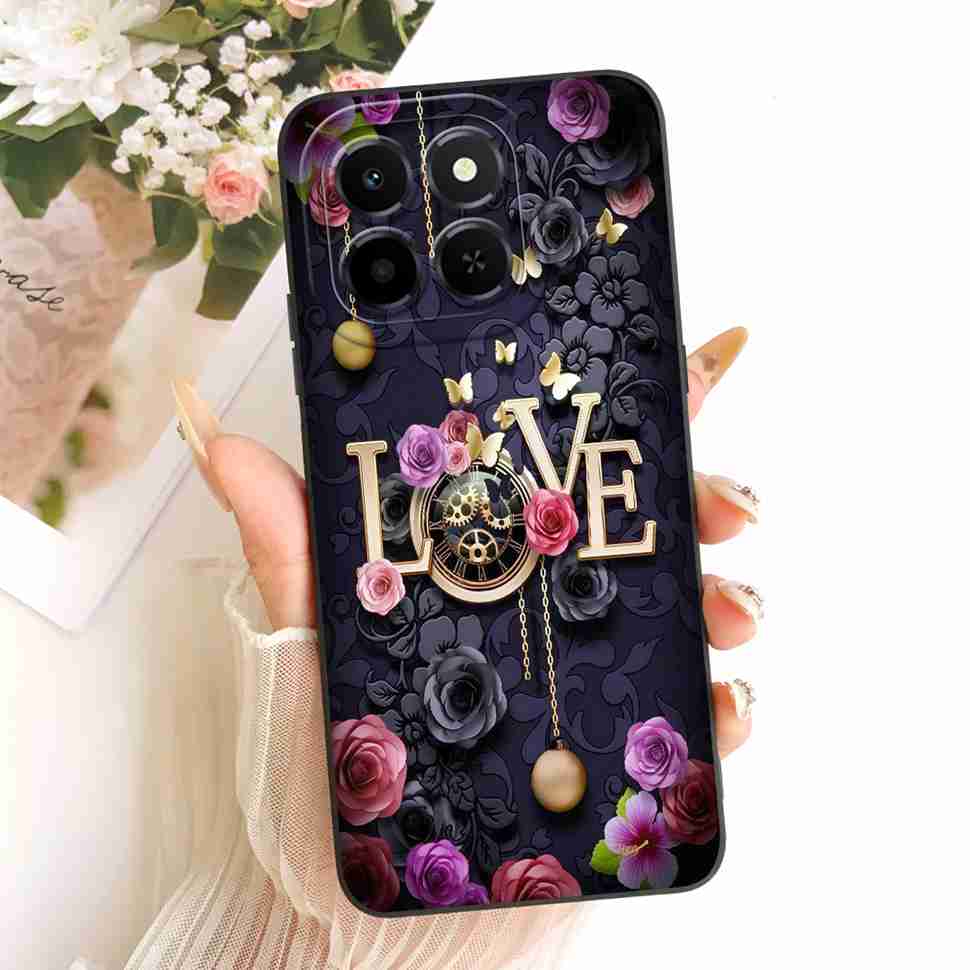 For Honor X6c Case Beautiful Sunflower Shockproof Protection Phone Case For Honor X 6c X 6b X6b X 6a X6a 4G Soft Silicon Cover