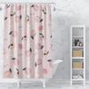 LISM Digital Print Polyester Shower Curtain Set