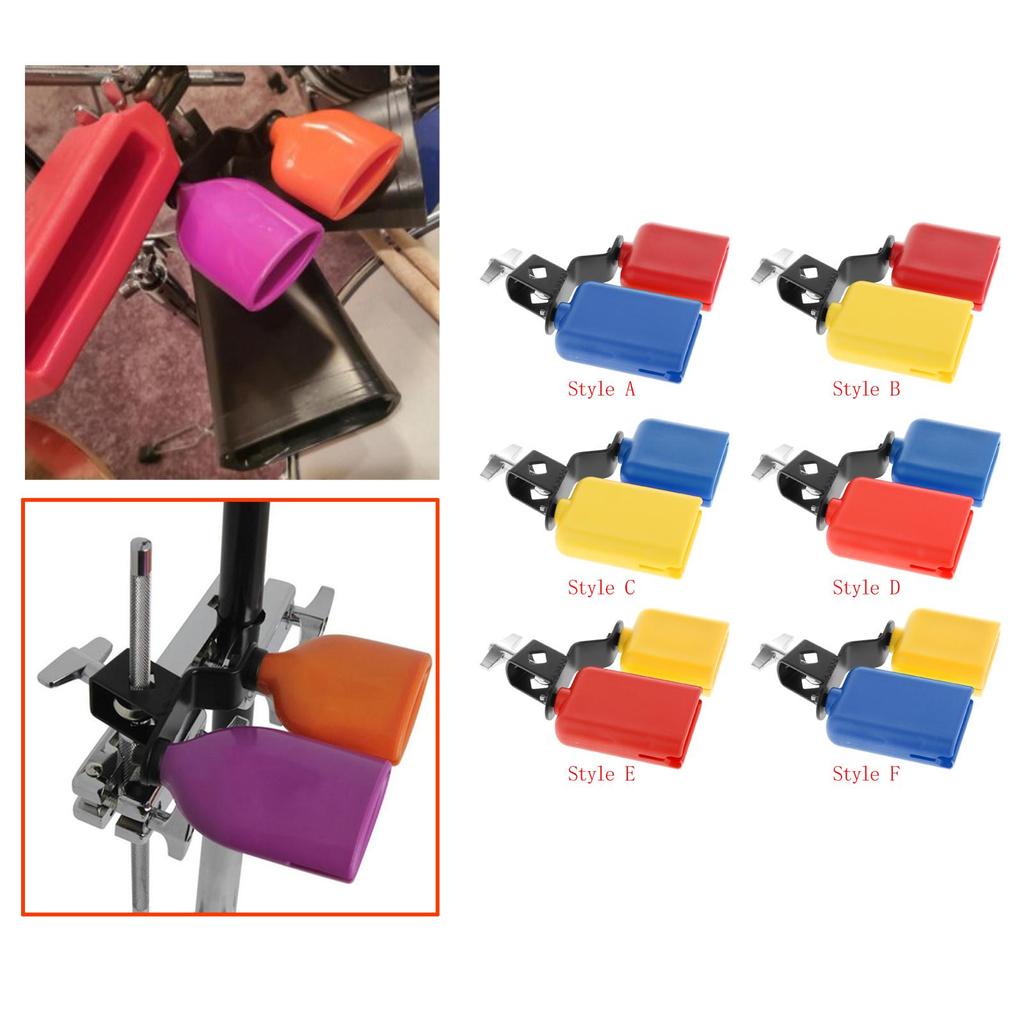 Sound Knocker Drum Part Musical Instrument Cowbell Double Mounted Accessories