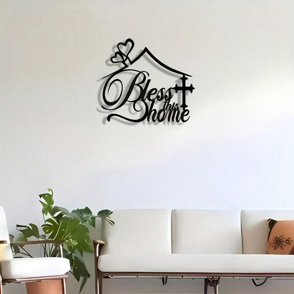 Elegant Metal Welcome Sign Home Wall Decor Modern Housewarming Gift