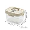 Plastic Stackable Preservation Box With Handle Refrigerator Egg Fresh-keeping Box Stackable Fruit Vegetable Storage Container