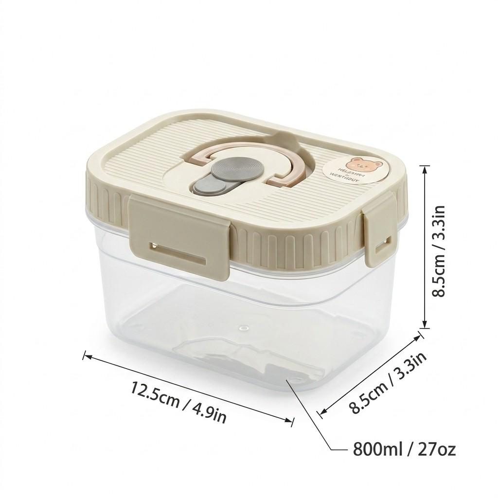 Plastic Stackable Storage Box With Handle Refrigerator Fruit Egg Fresh-keeping Box Stackable Fruit Vegetable Storage Container