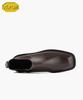 Firenze Atelier [Vibram] Volume Square Toe Standard Rubber Sole Chelsea Boots 9420 [Brown Fg]