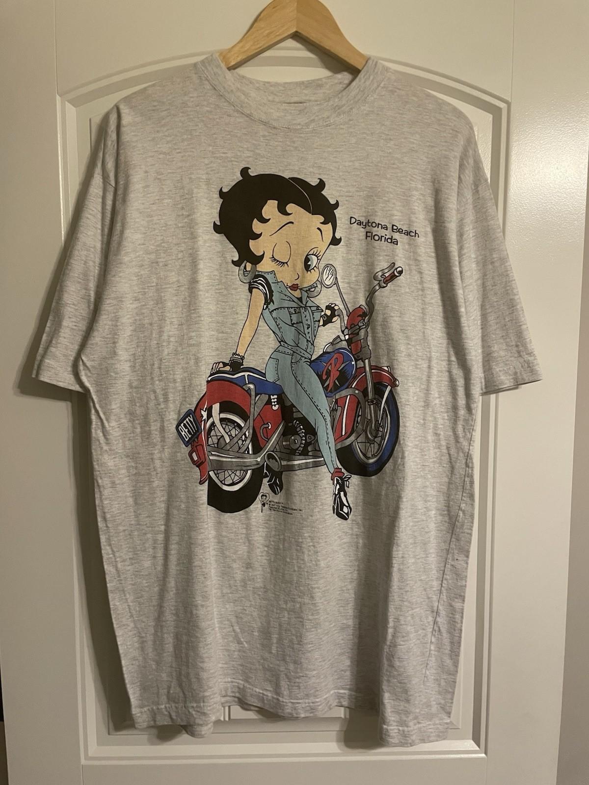 Vintage Biker Betty Boop T Shirt Size Xl Unisex T-Shirt XXL