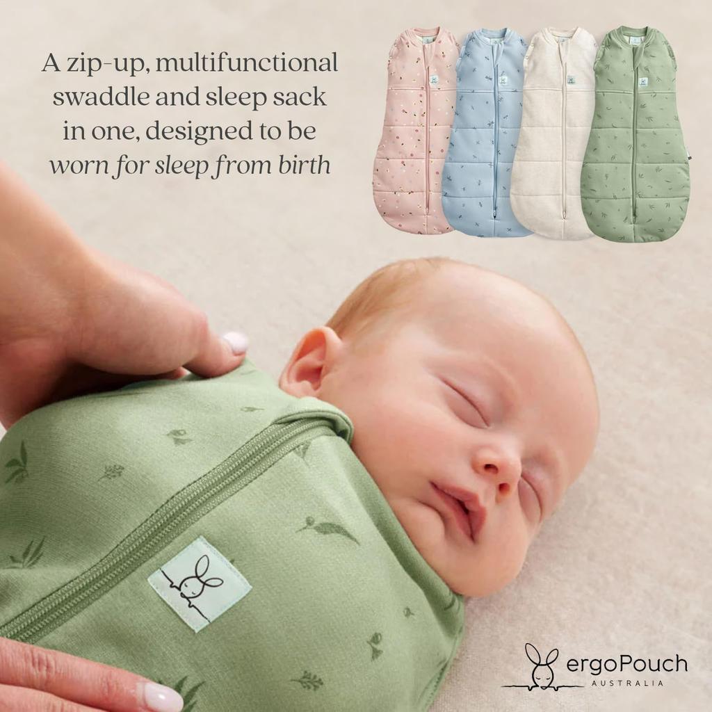 ergoPouch Cocoon Swaddle Bag [Authentic] Swaddle, 0.2TOG, 3-6M, Daisy