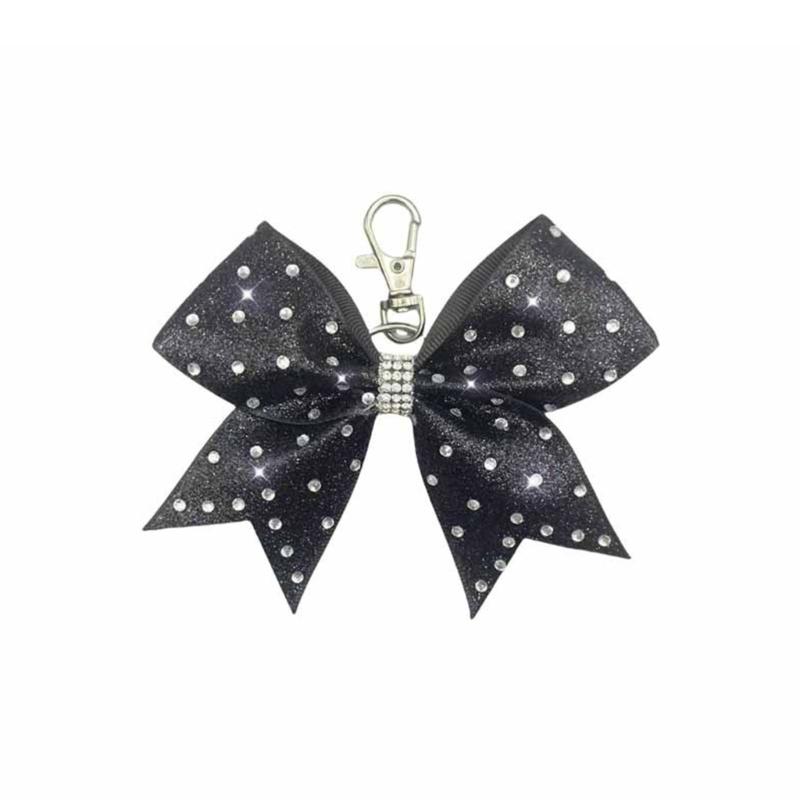 10Pcs Elegant Bows Keychain With Sparkling Rhinestones For Fashionable Accessory And Gift For Stylish Personalization