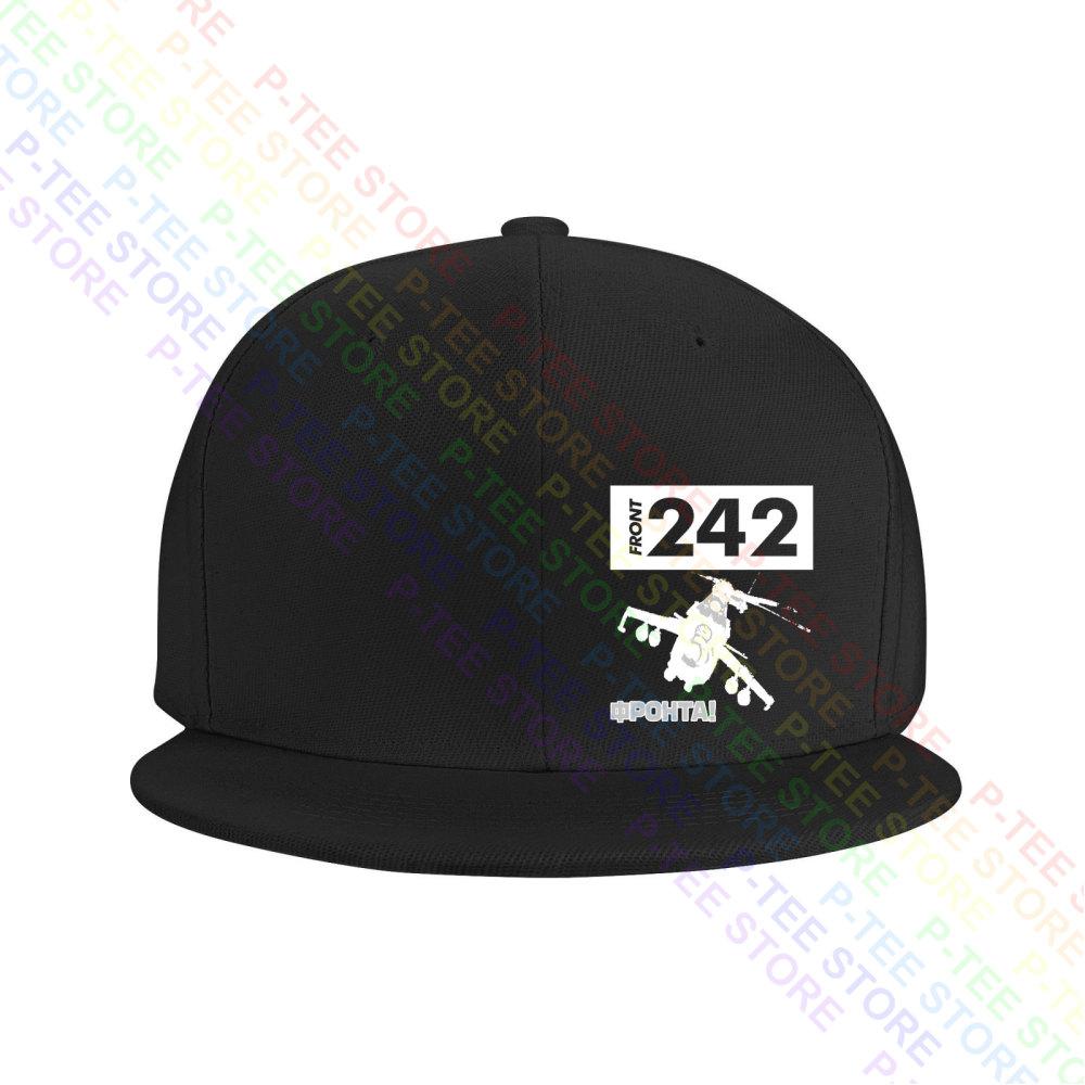 

Front 242 Fronta! Hubschrauber Helicopter Ebm Fla Vac Covenant 01 Baseball Cap Snapback Caps Knitted Bucket Hat Adjustable