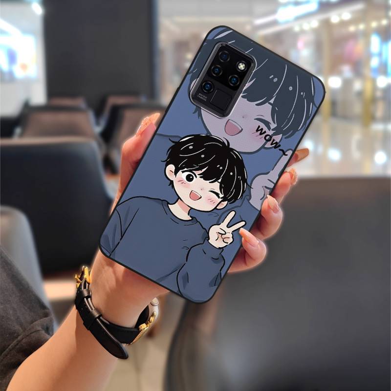 Back Cover Silicone Phone Case For Oukitel C21 Durable Phone Pouch Dirt-resistant Graffiti Full Wrap Cute Anti-dust TPU