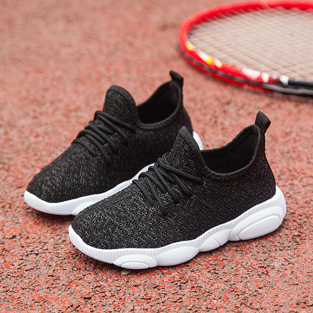 Toddler Infant Kids Baby Girls Boys Striped Mesh Sport Run Sneakers Casual Shoes
