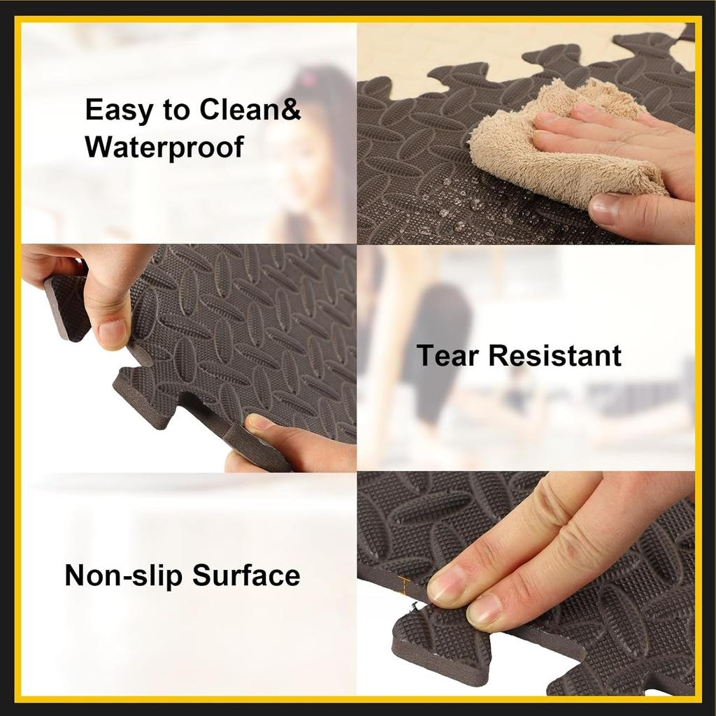 4/8-Piece Pack 2.5cm Thick Baby Play Mat BPA-free Non-slip Baby Crawling Puzzle Mat Children's Activity Mat Suitable for Nursery