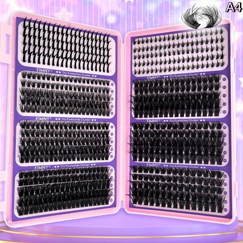 Пучки Ресниц DIY Наращивание Ресниц Смешанный Поддон Натуральные Пучки Ресниц Пушистые Индивидуальные Ресницы Сегментированные Ресницы Ресница A4