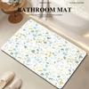 Bathroom absorbent diatom mud toilet  doormat toilet toilet floor mat toilet carpet