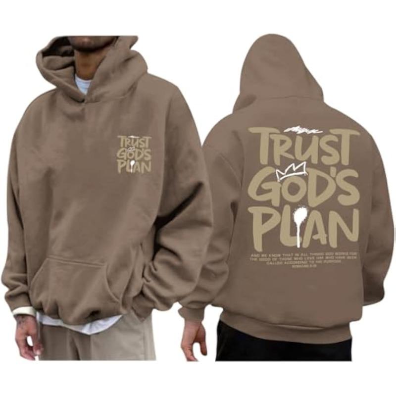 Christian Hoodies for Men Jesus Hoodie Religious God Sweatshirts Faith Bible Verse Sweatshirt Inspirational Pullover