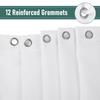 Plant Pattern Print Shower Curtain Bathroom Curtain with Hook