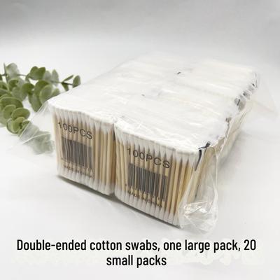 Doppelseitige Holz-Wattestäbchen: Schönheit Make-up-Entferner & Wattestäbchen zur Ohrenreinigung
