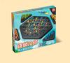 Children's Chain Tic-Tac-Toe Interactive Rubber Band Game: Two-Player Strategy and Thinking Toy