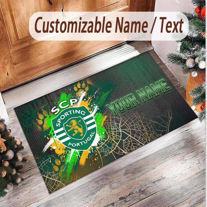 Personalized Crystal Velvet Carpet Sporting CP Pattern Non Slip Floor Rug