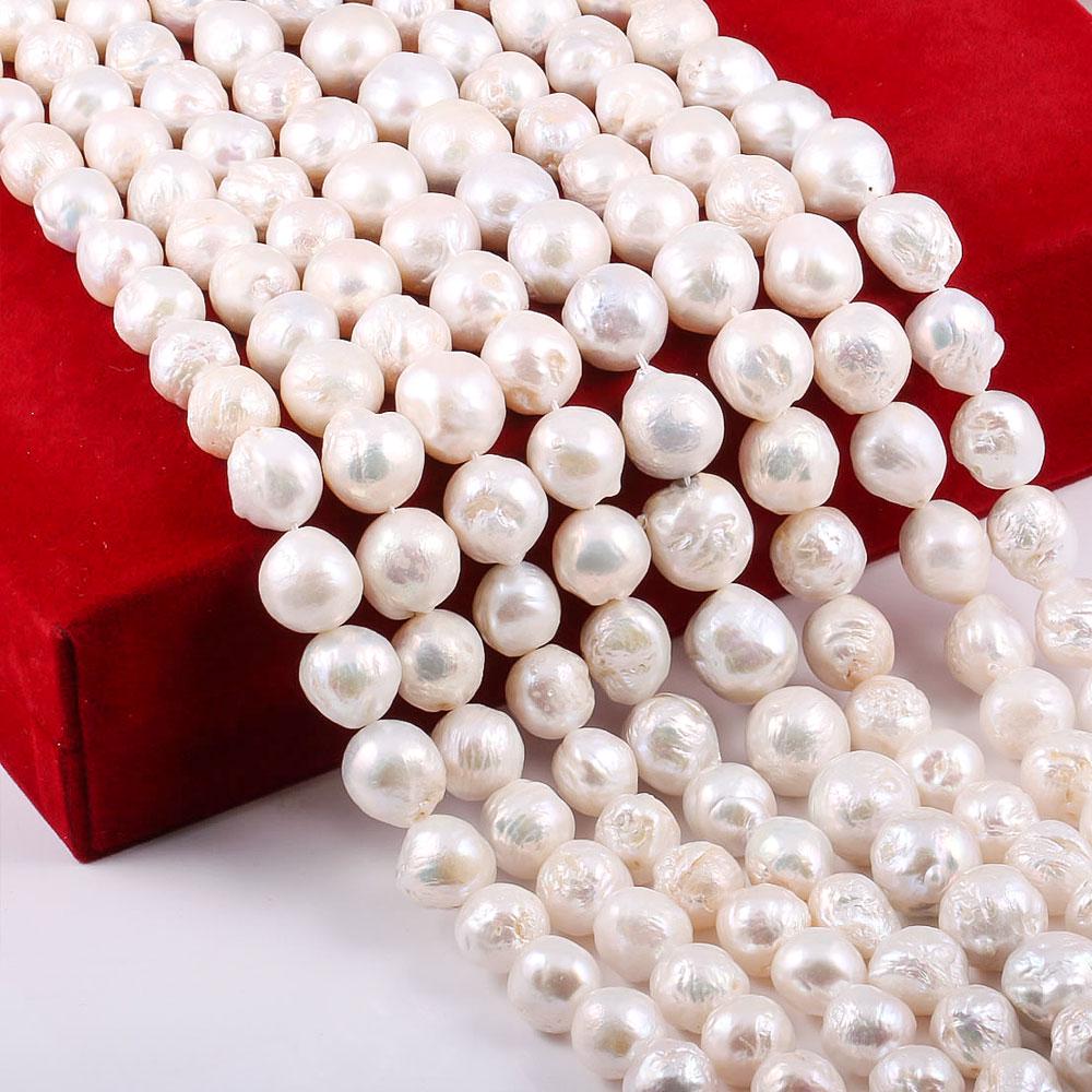 Women Charm Natural Freshwater Pearl Gems Beads Strand 14/"5mm 6mm 7mm 9mm 11mm