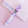 Cartoon Butterfly Ten Color Retractable Ballpoint Pen Multifunctional Student Stationery For Hand Account