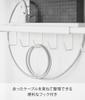 Yamazaki Smart Extendable Under-Desk Cable Tray, White, W37-60 x D13.5 x H26.3cm, with Hooks, Floating Storage for Cables and Routers, Product Number
