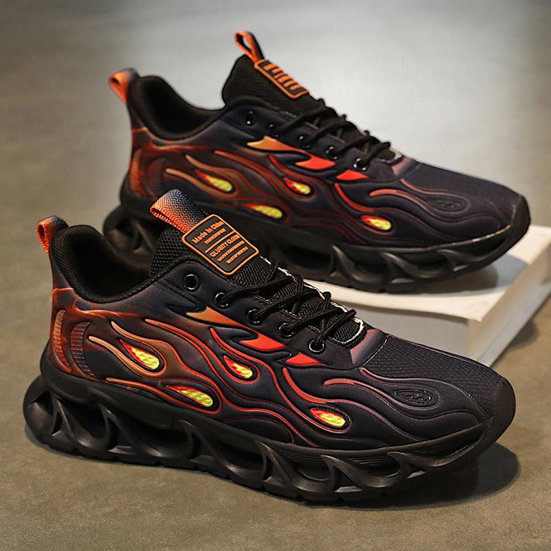Men s Shoes 2025 Breathable Trendy Brand Mesh Casual Sports Thick Sole Height Increasing Running Dad 42 чёрный