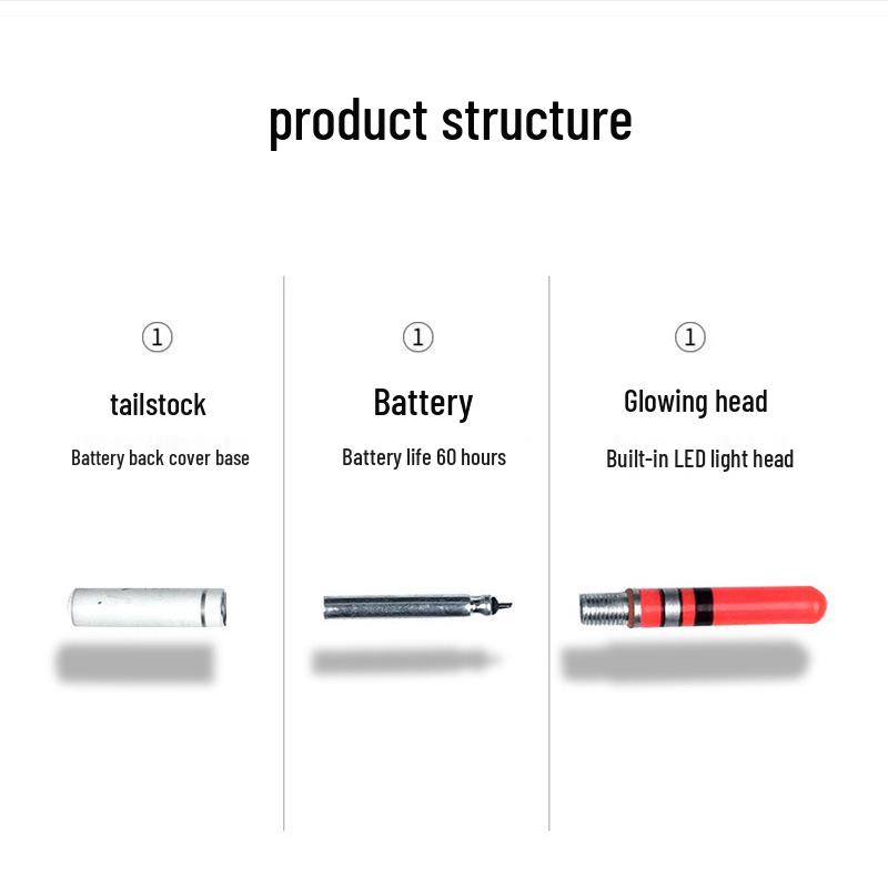 Punta de Flotador Luminoso LED para Pesca Nocturna – Accesorios de Pesca con Barra Luminosa.