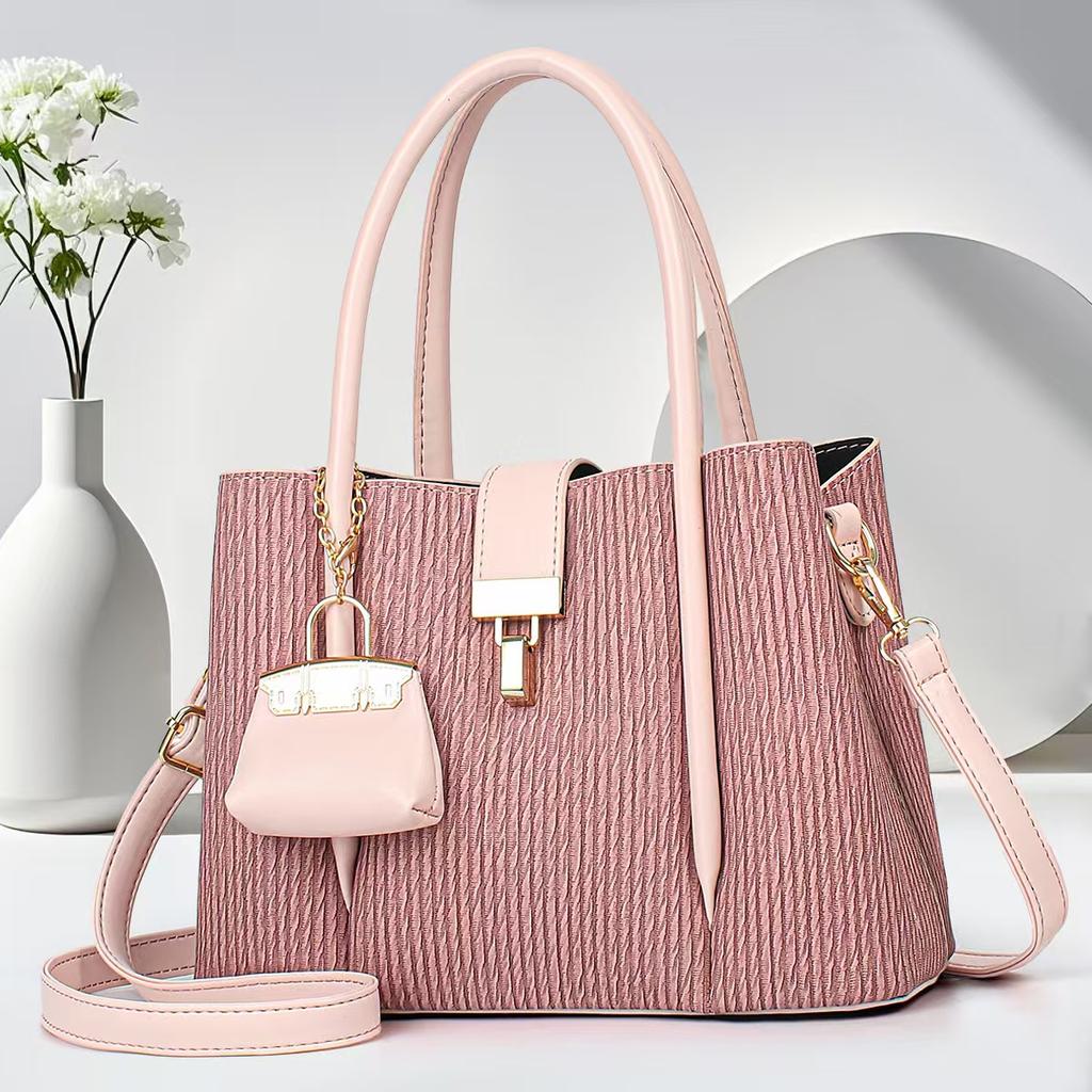Neue gestreifte modische Handtasche mehrschichtig große Kapazität Umhängetasche hochwertig Tragetasche vielseitig Crossbody-Tasche