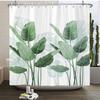 European Flowers, Birds, Plants Bath Curtains Waterproof Shower Curtain 3D Printing Bathroom Decoration With Hook Bath Screen