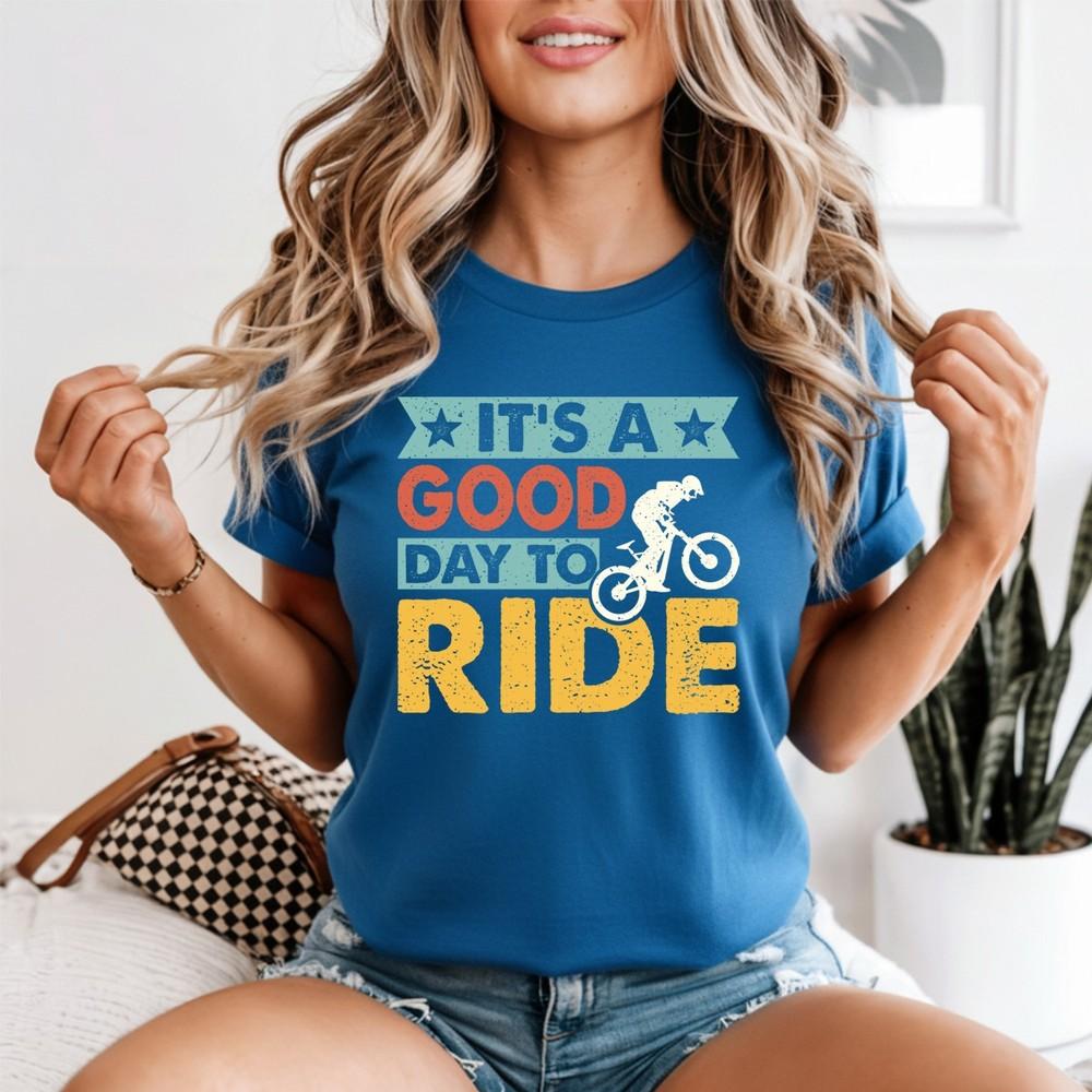 Its A Good Day Unisexs T Shirt To Ride Cycling Gift For Her Biking Tee