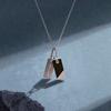 Emporio Armani Logo Series Double Tag Trendy Light Luxury Stainless Steel Necklace Men necklace Silver Black EGS3179040_NLP_NLC