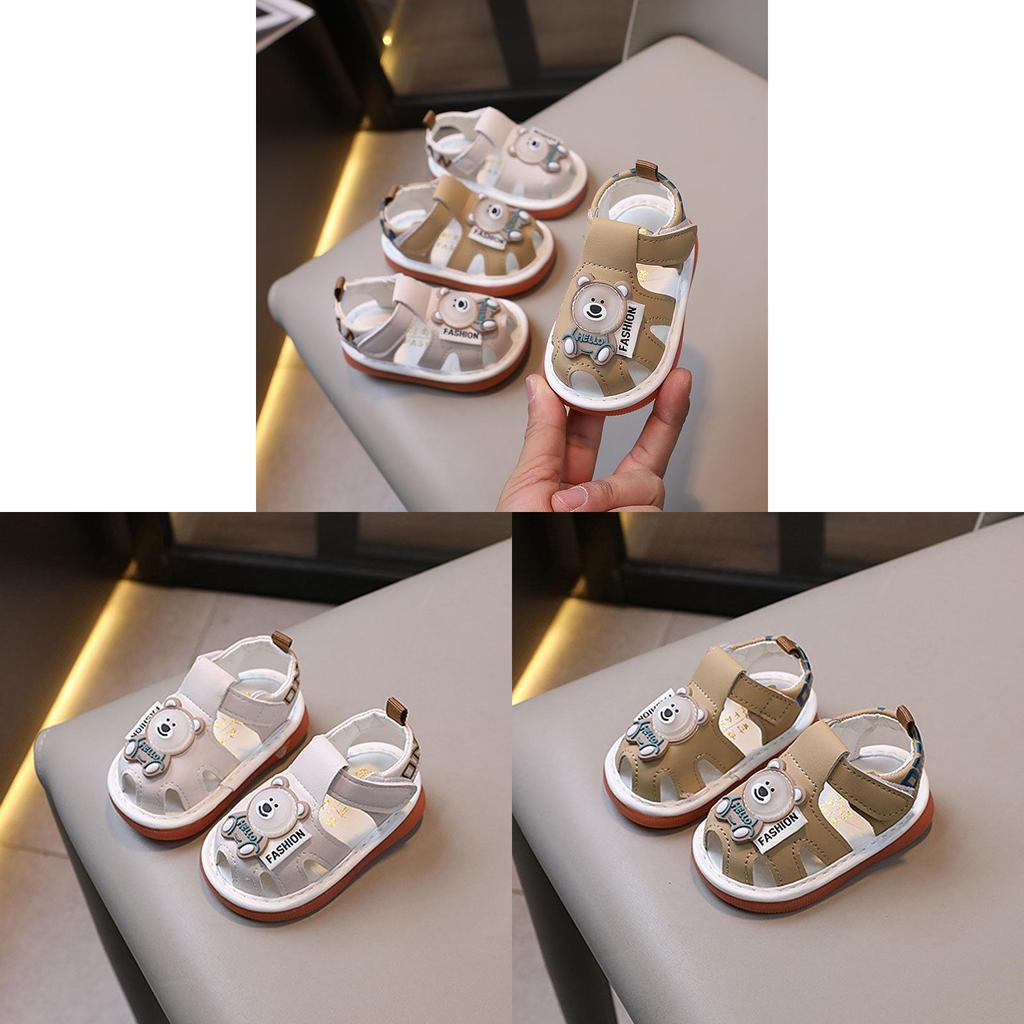 Baby Summer Soft Sole Shoes With Magic Tape For Newborns And Toddler Boys Girls