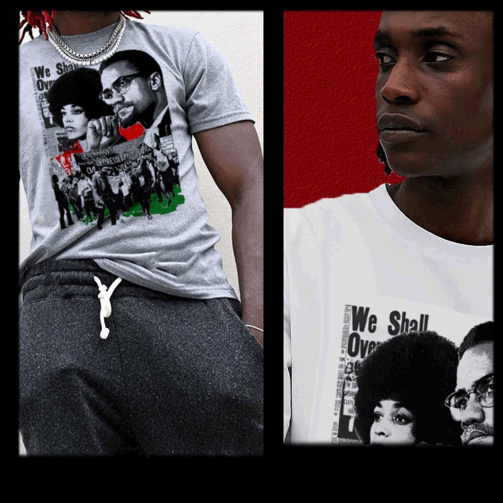 Black History Month t-shirt Malcolm X Angela Davis Civil Rights Icons Protest Marcus Garvey Huey P Newton Nat Turner Black Pride Mentality