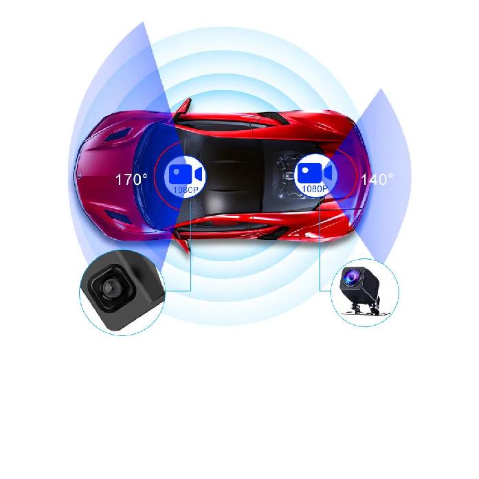 11.26 Inch 4K 3840*2160P Car DVR Dash Cam WIFI GPS APP WDR Rear View Mirror 1080P Car Camera Video Recorder Park Monitor