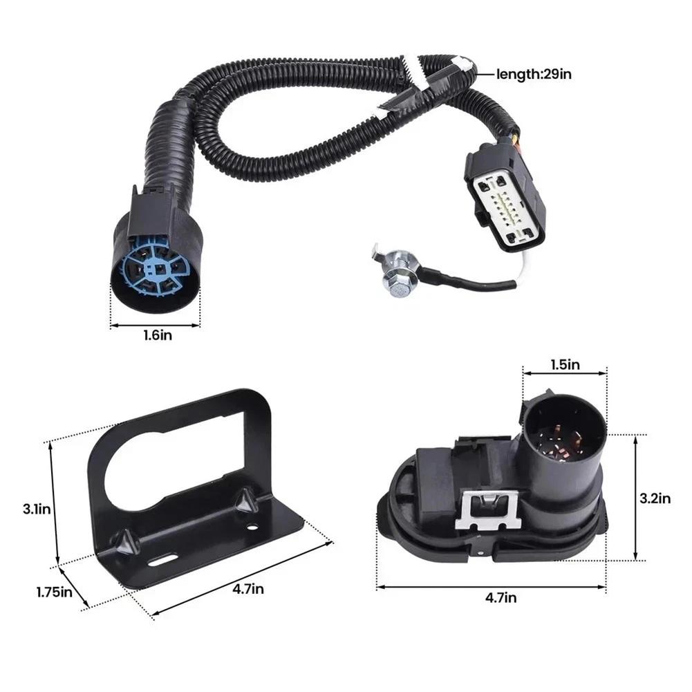 Wiring Connector Kit Trailer Tow Harness Factory Specification Fit Perfect Match To Vehicle Easy Installation Stable Performance