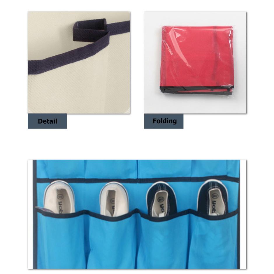 Geantă agățată în spatele ușii Geantă de depozitare nețesută cu zăbrele 20 Geantă de depozitare pentru pantofi de uz casnic