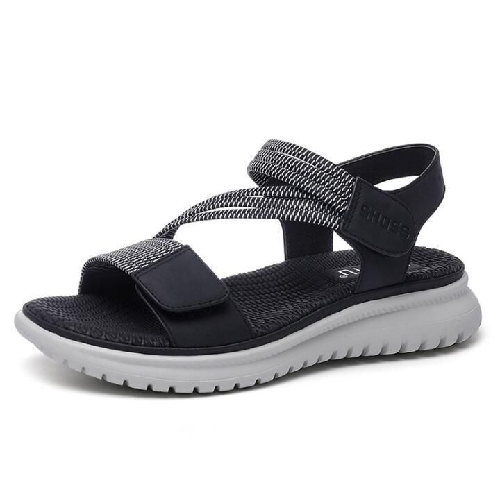 Fashion GKTINOO 2025 New Women Sandals Platform Leather Ladies Sandals Comfortable Flat Sandals Open Toe Beach Shoes Woman Footwear