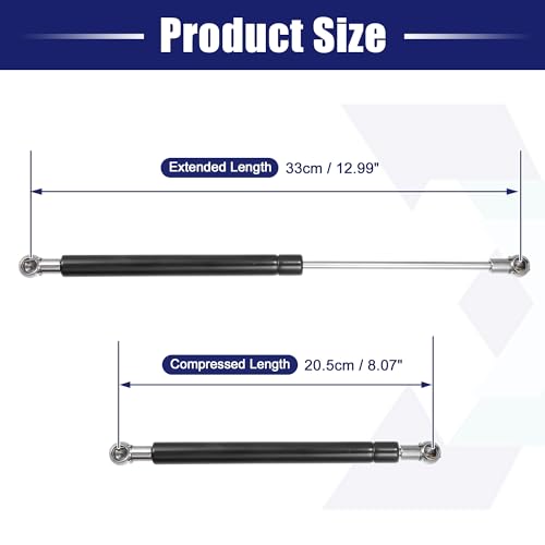 Uxcell Gas Damper, Bonnet Hood Damper, Gas Spring, Compatible with Honda 3rd Gen GK3/GK4/GP5/GP6 (2014-2019), Set of 2, Hydraulic Damper, Engine