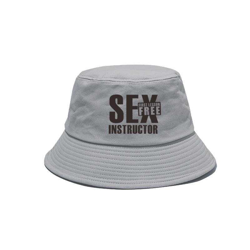 Funny Sex Instructor Bucket Hats Fashion Cool Unisex Caps Outdoor Summer FisherUnisex Hats Bob Hat MZ-303