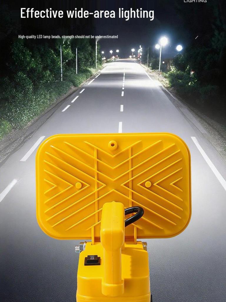 Portable Emergency Lithium Battery Floodlight for Camping, Construction, and Car Repairs