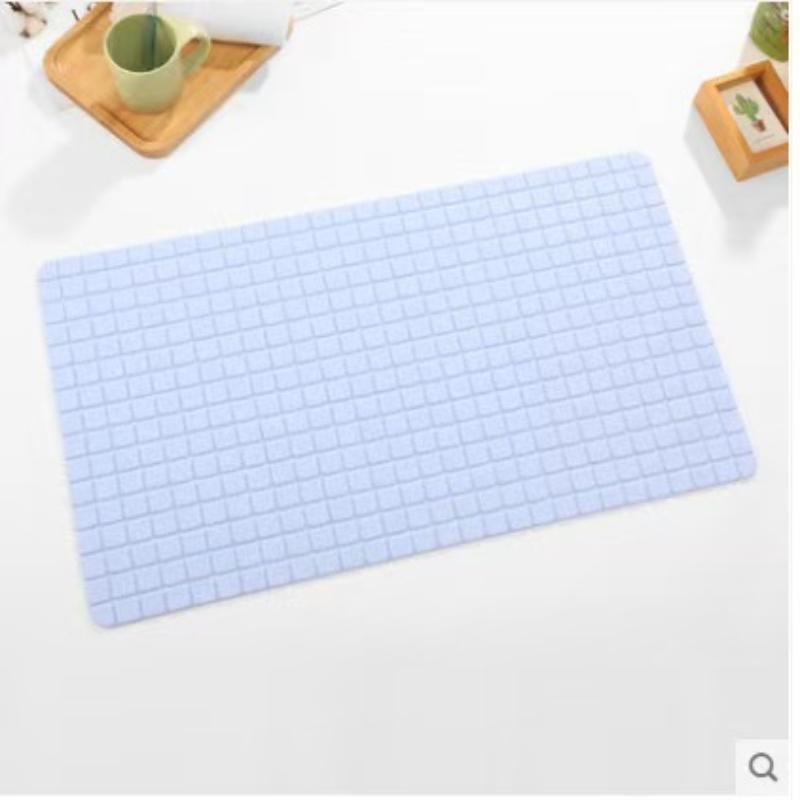 1Pc Plaid Shower Mat Suction Cups Drain Holes Pvc Non Slip 37X67Cm Bathtub Mat Bathroom Accessories