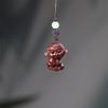 Zodiac Purple Sandalwood Pendant Keychain with Phone Lanyard - Rat, Tiger, Rabbit, Dragon, Monkey, Pig