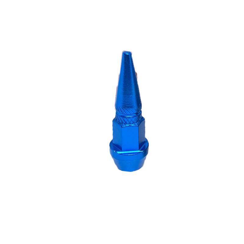 Bullet Valve Caps Car Motorcycle Wheel Tire Valve Caps Alloy Spike Shaped Aluminum Car Styling Auto Exterior Accessories 4Pcs