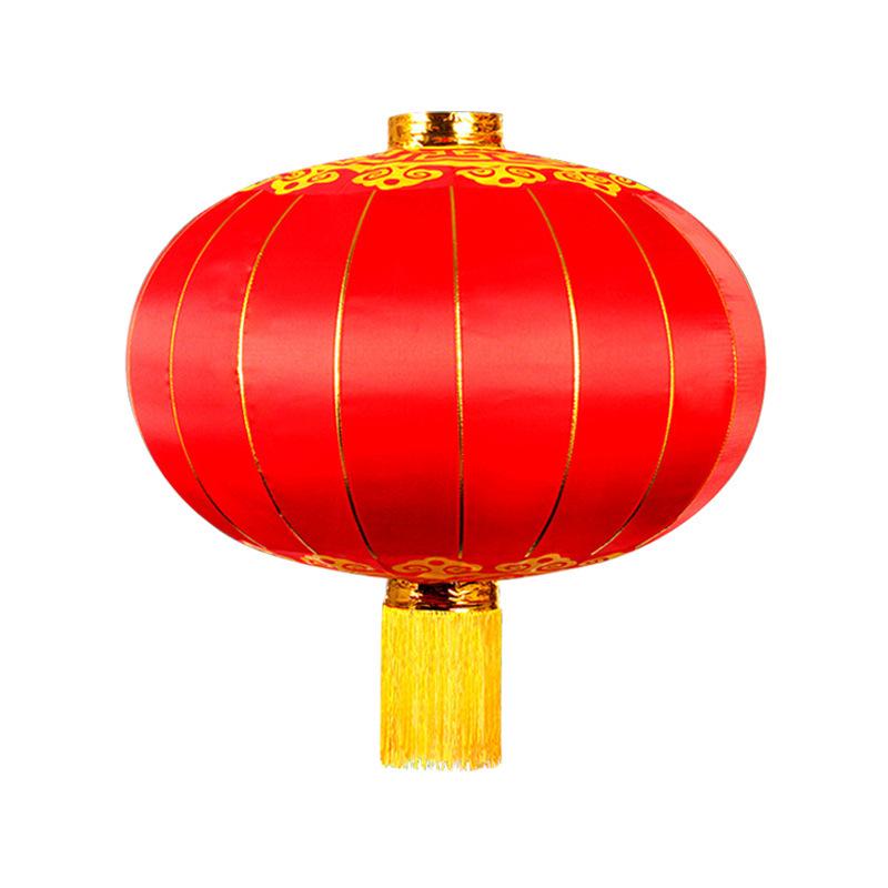 

Большой красный водонепроницаемый шелковый фонарь для украшения Весеннего фестиваля и Нового года LED Source