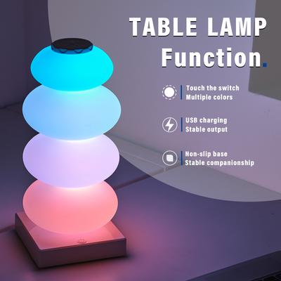 DIY Farbwechselnde Tischlampe RGB 16 Farben LED-Licht Touch-Schalter Mehrstufiges Licht Schlafzimmer Nachttisch Dekoratives Licht